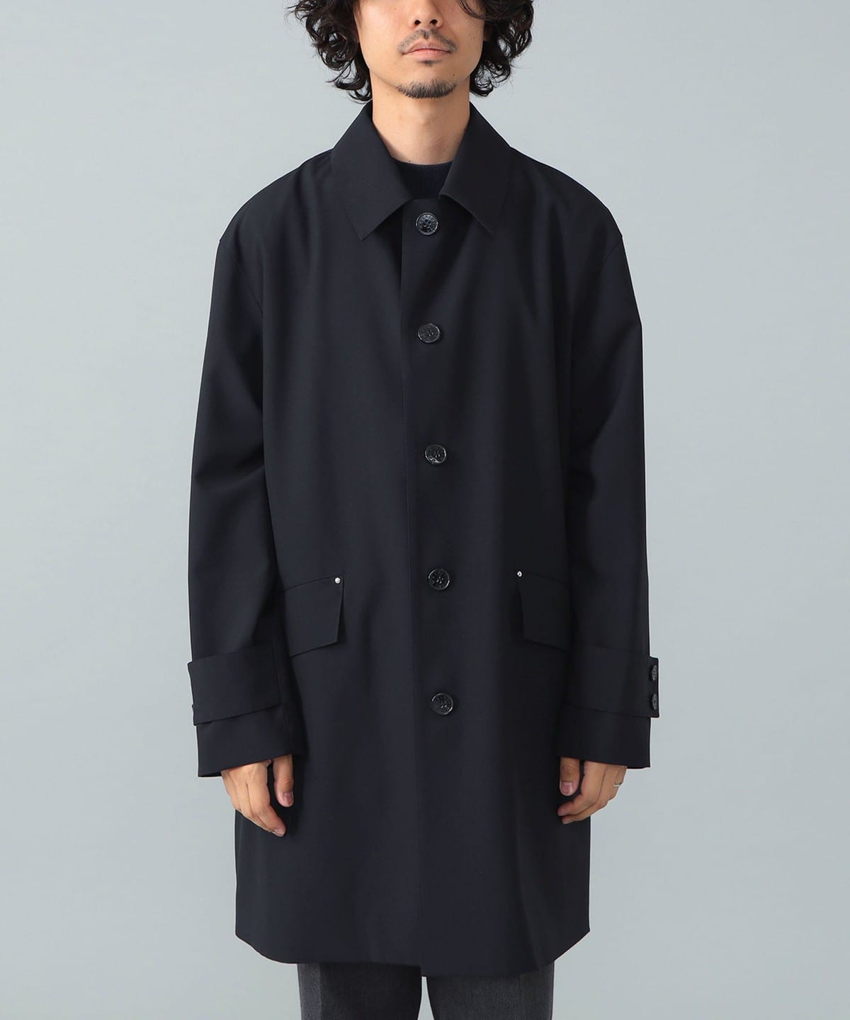 BEAMS F（ビームスF）【別注】MACKINTOSH / HUMBIE ネイビー