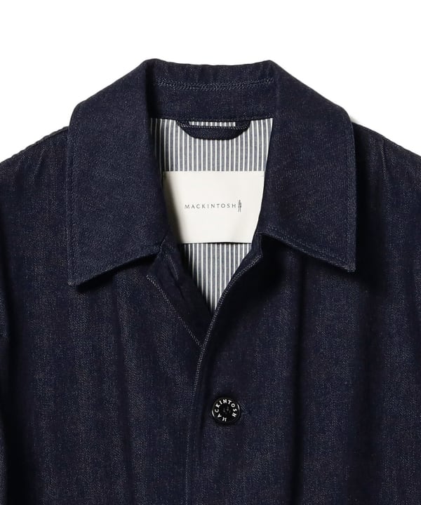 美品✳︎マッキントッシュ　ビームス BEAMS デニム ステンカラーコート 別注】MACKINTOSH / HUMBIE デニム コート（その他アウター