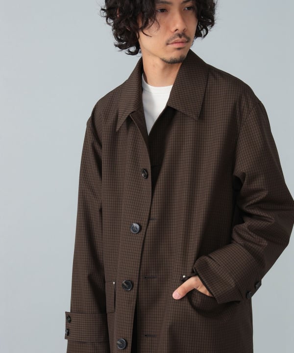 ♦︎機能性抜群♦︎美品◎マッキントッシュ　3way ステンカラーコート　チェック BEAMS F（ビームスF）【別注】MACKINTOSH / HUMBIE ウール