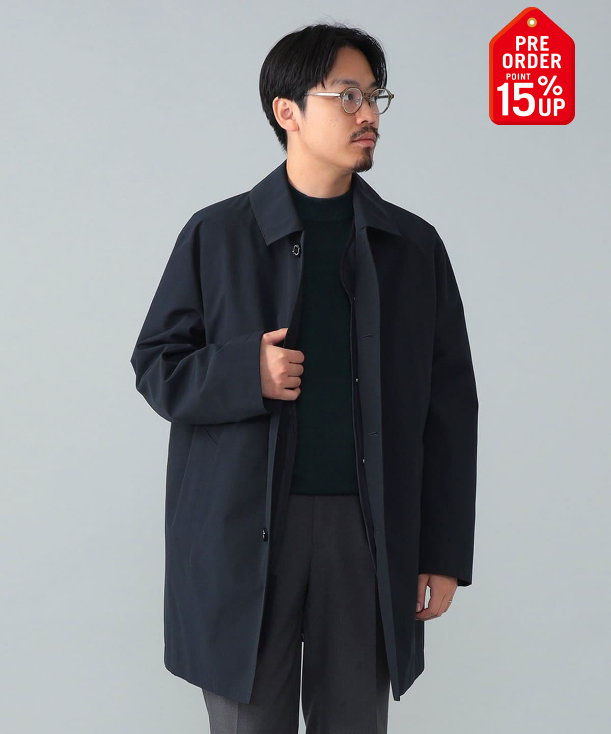 【+15%ポイントUP】【別注】Traditional Weatherwear トラディショナル ウェザーウェア / DERBY BUTTON THROUGH ライナー付き ステンカラーコート コート MEN NAVY 40 【+15%ポイントUP】【別注】Traditional Weatherwear トラディショナル ウェザーウェア / DERBY BUTTON THROUGH ライナー付き ステンカラーコート コート MEN NAVY 40