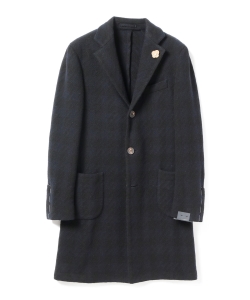 ▲LARDINI / ビッグシェパードチェック チェスターコート