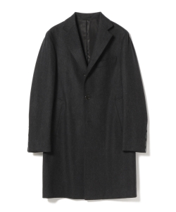 ▲BEAMS F / グレーヘリンボーン スポルベリーノ コート(ITALY製）