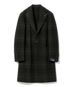 ▲LARDINI / シャドウチェック 3ボタンコート