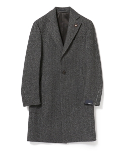 ▲LARDINI / ヘリンボーン 3ボタン スポルベリーノコート