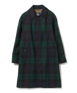 ▲GRENFELL / 別注 SLIM CAMPBELL ブラックウォッチ ステンカラーコート