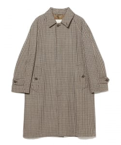【別注】MACKINTOSH / BALFIELD ウール ガンクラブチェック ラグランスリーブ バルカラーコート