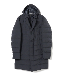 ▲HERNO / Laminar WINDSTOPPER（R） フーデッド ダウン チェスターコート