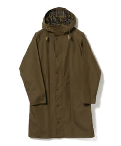 ▲Barbour × BEAMS F / 別注 HOODED HUNTING ピーチスキン フーデッド ハンティングコート