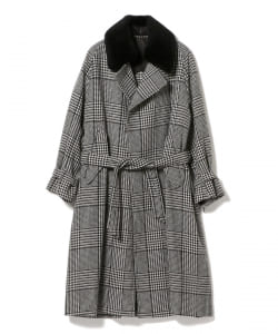 ▲La Favola / グレンチェック ラップコート