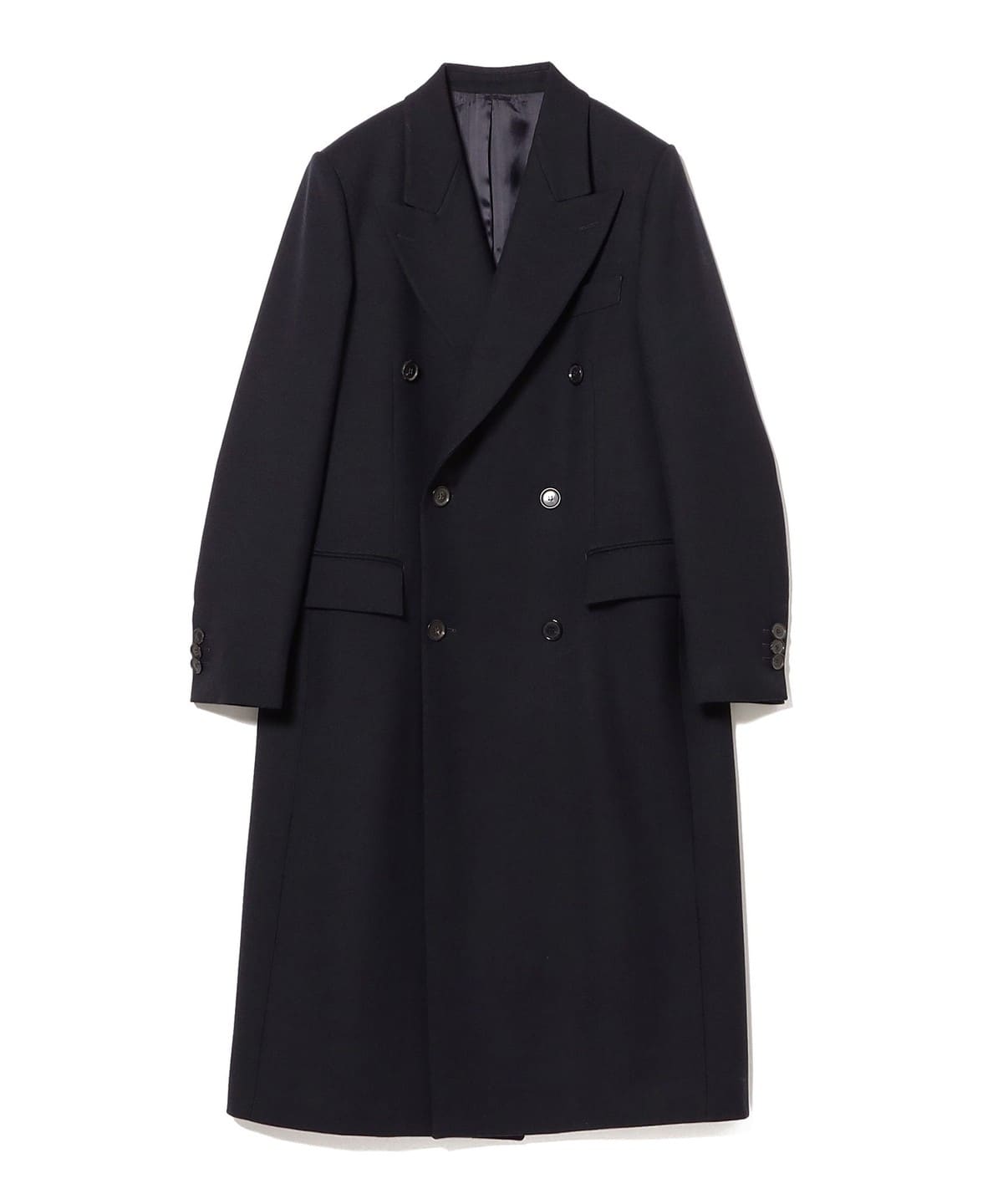 ネイビー コーデュロイ ダブルブレスト チェスターコート チェスターコート ダブル ハーフコート 紺 メンズ ビジネス