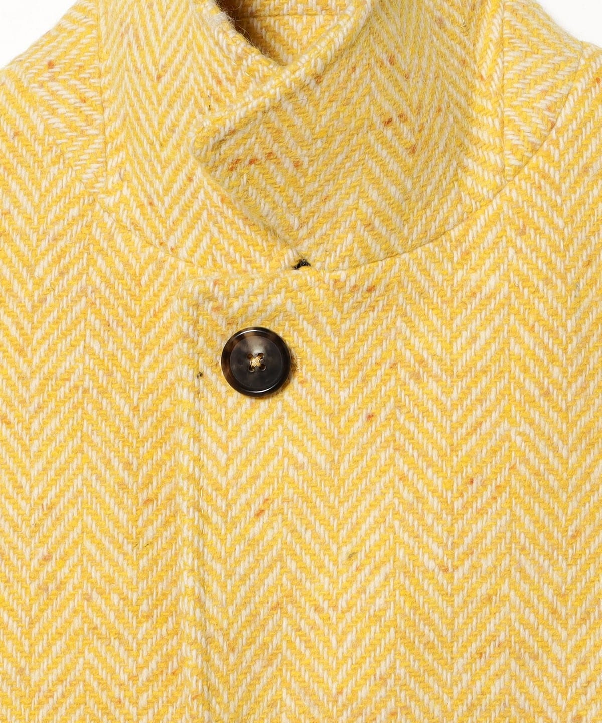 BEAMS F ヘリンボーン柄 ステンカラーコート38 美品 BEAMS F ヘリンボーン柄 ステンカラーコート38 美品 ステンカラー