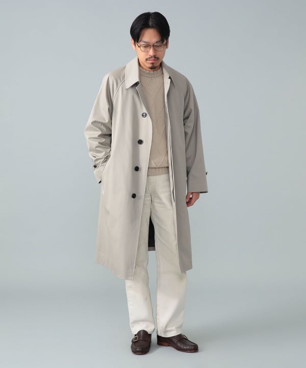 BEAMS F（ビームスF）シングル ベルテッドバルカラーコート（コート