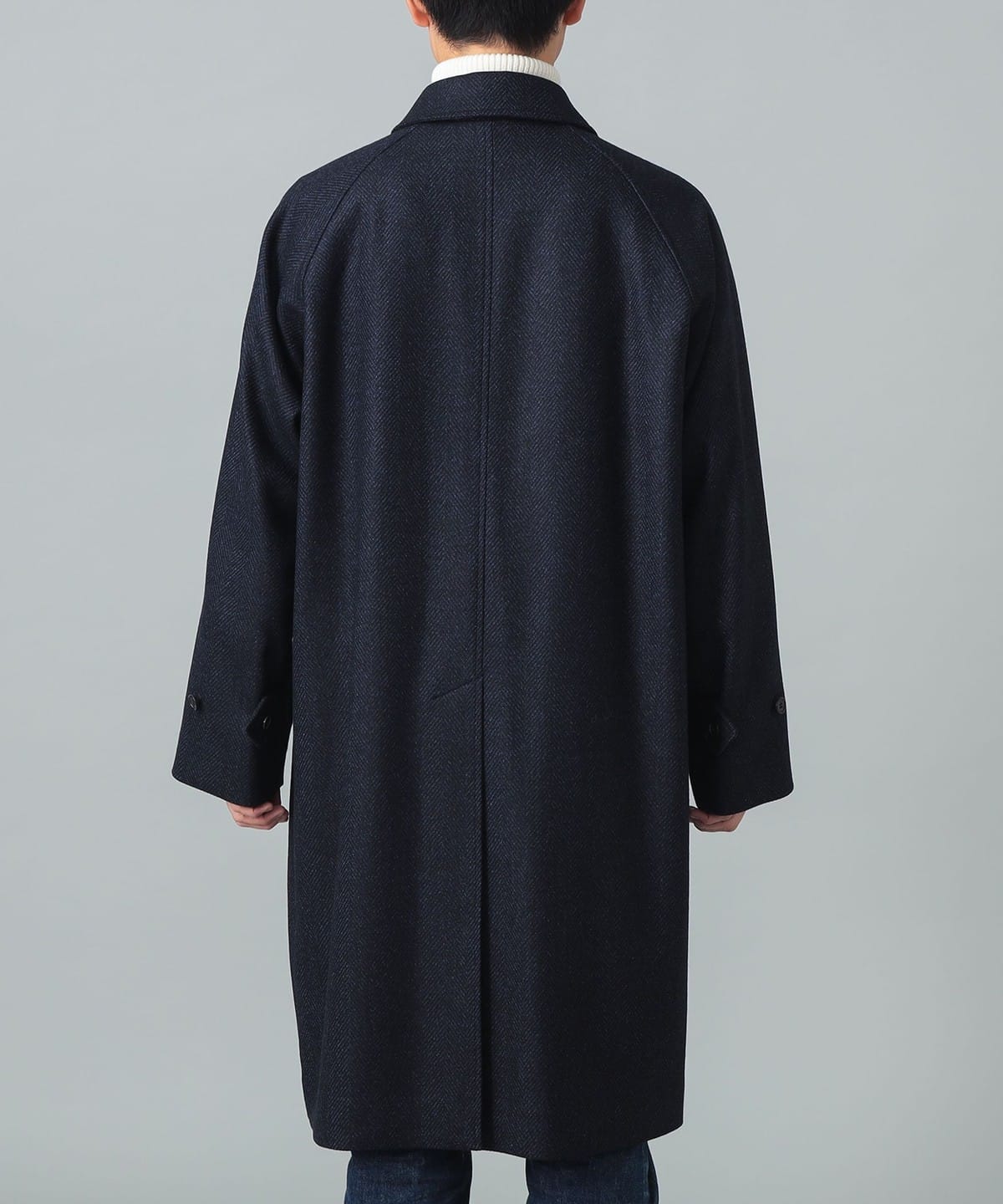 BEAMS F（ビームスF）LORO PIANA FABRIC ウール ヘリンボーン ラグラン