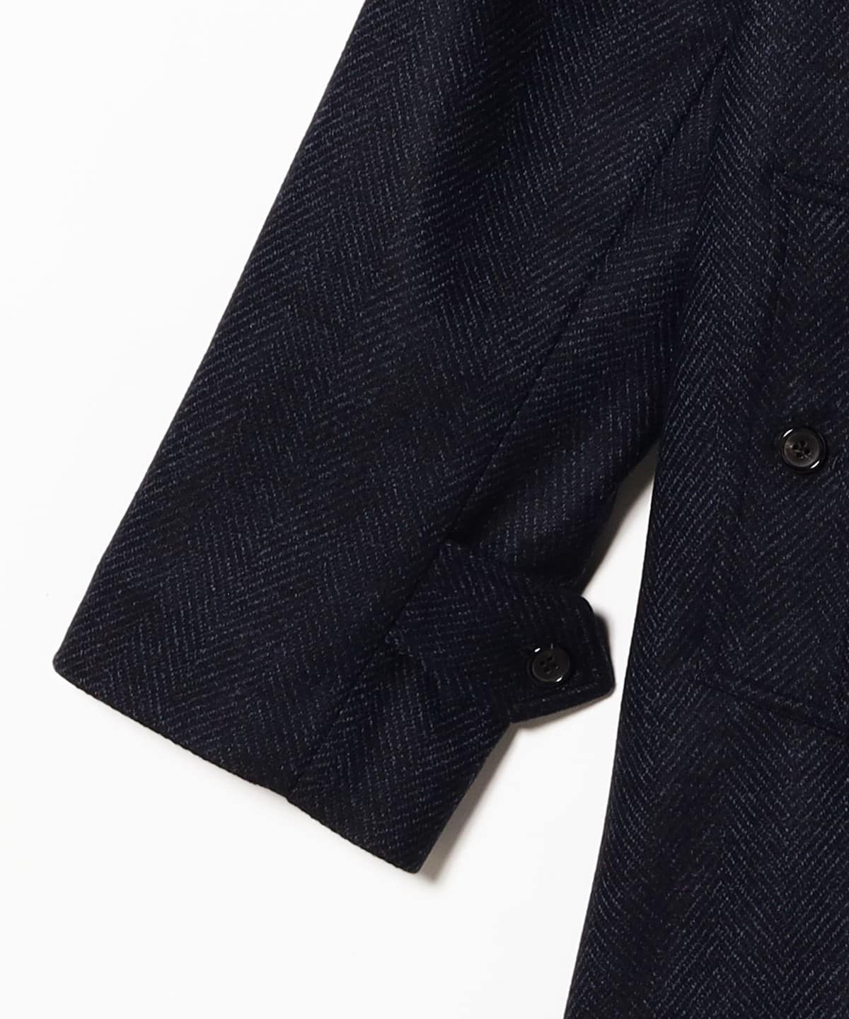 BEAMS F（ビームスF）LORO PIANA FABRIC ウール ヘリンボーン ラグラン