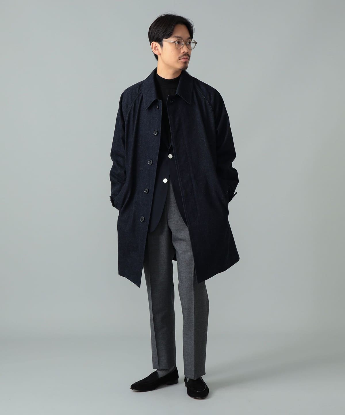 MACKINTOSH デニムステンカラーコート　beams別注 BEAMS F（ビームスF）【別注】MACKINTOSH / DURHAM デニム ステン