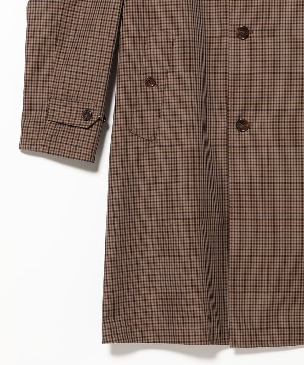 MACKINTOSH / BALFIELD ガンクラブチェック ラグランスリーブ リバーシブル バルカラーコート