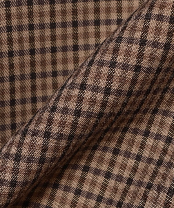 MACKINTOSH / BALFIELD ガンクラブチェック ラグランスリーブ リバーシブル バルカラーコート