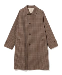 MACKINTOSH / BALFIELD ガンクラブチェック ラグランスリーブ リバーシブル バルカラーコート