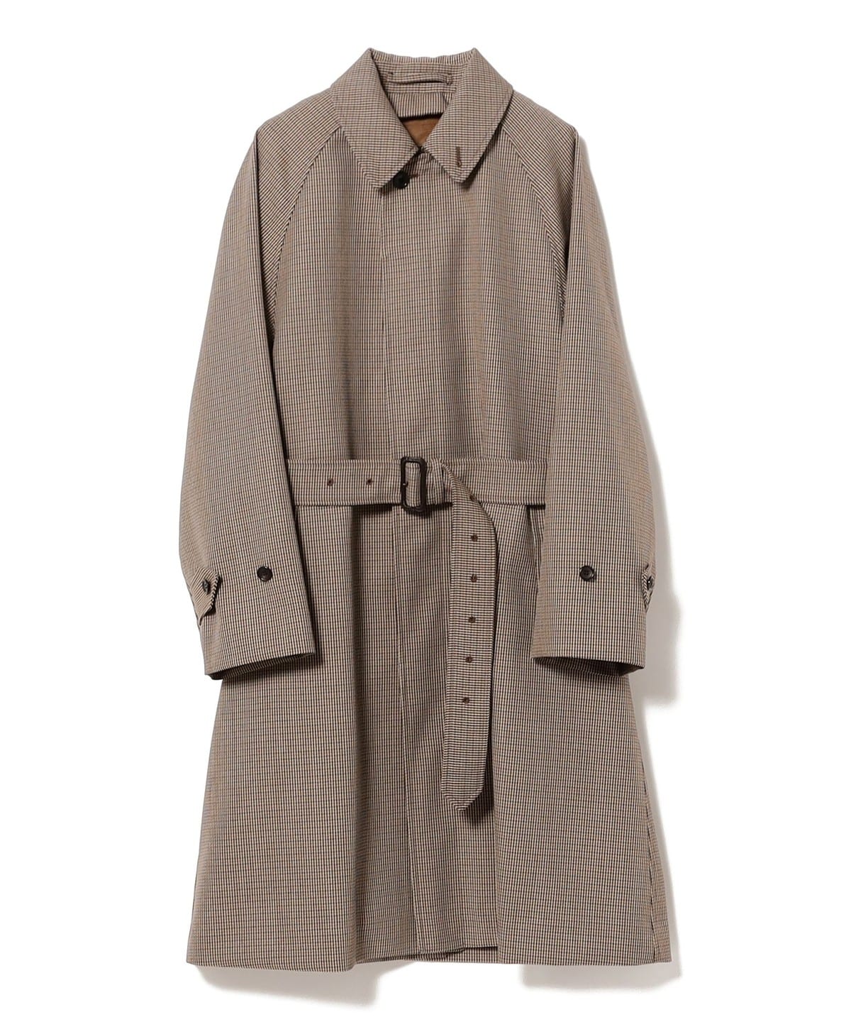 BEAMS F（ビームスF）DALSASSO ウール ガンクラブチェック ベルテッド