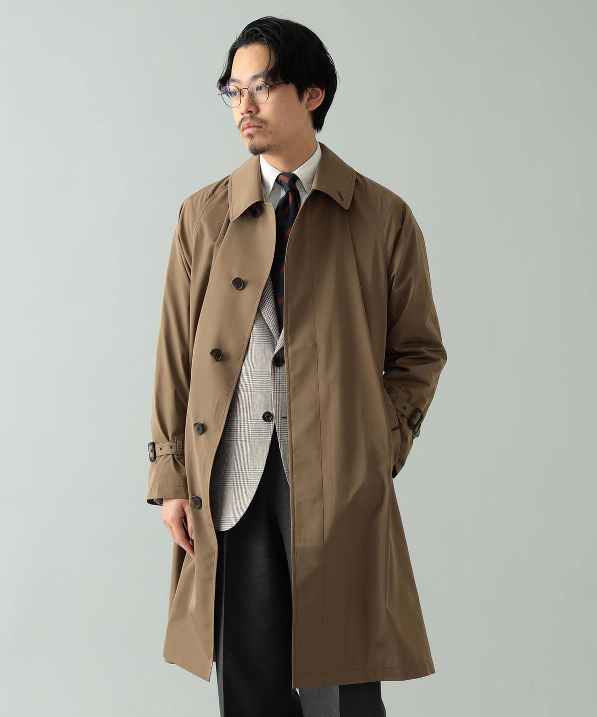 BEAMS F BEAMS BEAMS F / Single Raglan Sleeve Coat (Coat Stainless