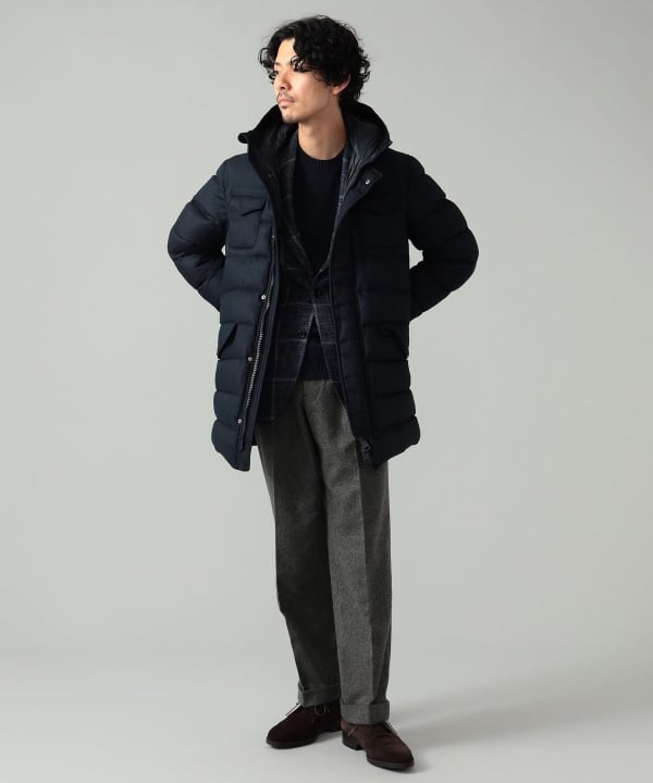 BEAMS F（ビームスF）HERNO × BEAMS F / 別注 4ポケット フーデッド