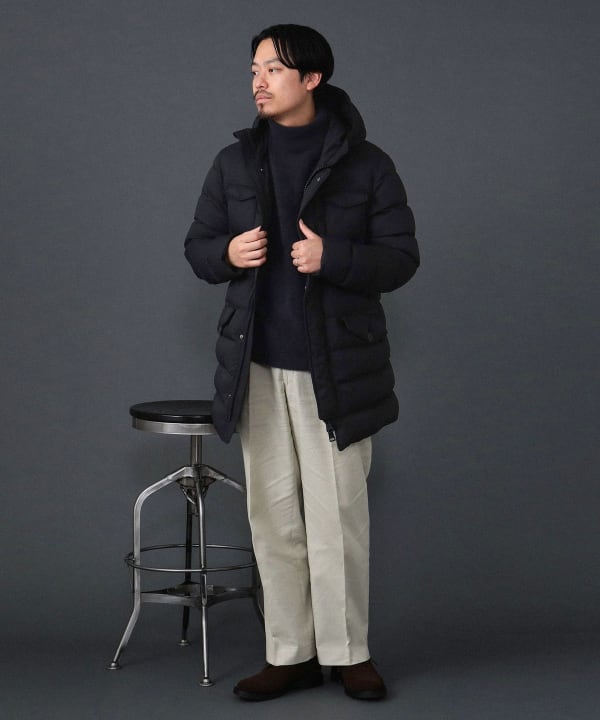 BEAMS F（ビームスF）HERNO / 別注 4ポケット フーデッド ダウンコート（コート ダウンコート）通販｜BEAMS