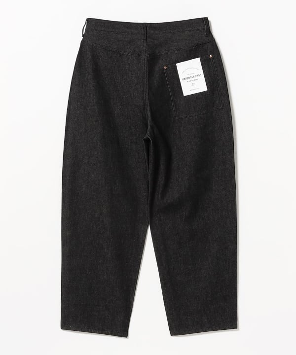 Traditional Weatherwear / UNIONSLACKS 112 ブラックデニム テーパードパンツ