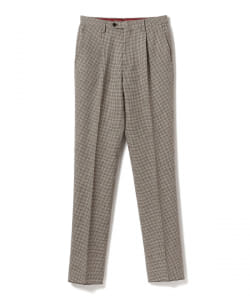 GERMANO × BEAMS F / 別注 ハウンドトゥース 1プリーツ ワイドスラックス