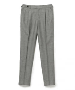 IGARASHI TROUSERS × BEAMS F / 別注 シャークスキン 2プリーツ サイドアジャスター スラックス
