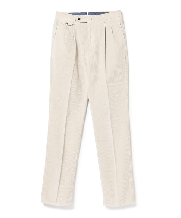 BEAMS F [Outlet] PT TORINO / Corduroy 2-pleat wide slacks BEAMS