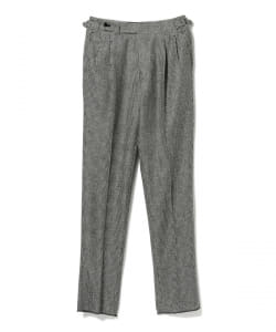 IGARASHI TROUSERS / 別注 ハウンドトゥース 2プリーツ サイドアジャスター スラックス