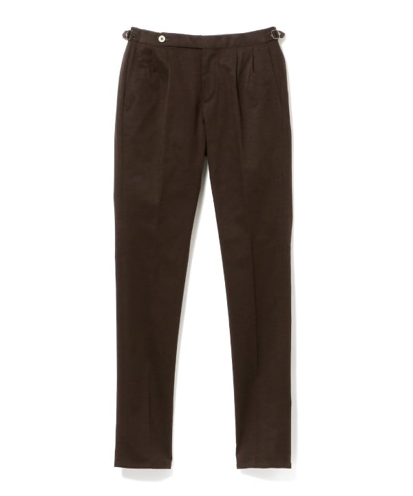 BEAMS F [Outlet] GTA / HERRICK Cotton Twill Side Adjuster 2 Pleats