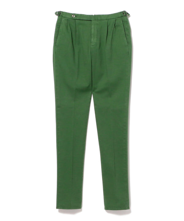 BEAMS F [Outlet] GTA / HERRICK Cotton Twill Side Adjuster 2 Pleats 