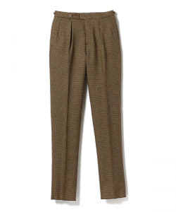 GTA × BEAMS F / 別注 SERGIO ハウンドトゥース 1プリーツ スラックス