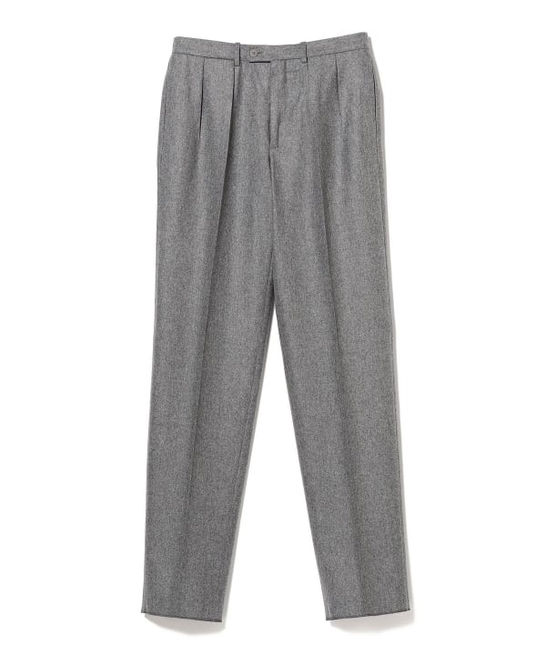 BEAMS F BEAMS BERNARD ZINS / Flannel 2-pleat wide slacks (pants