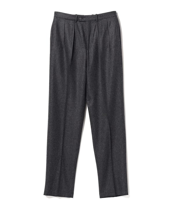 BEAMS F BEAMS BERNARD ZINS / Flannel 2-pleat wide slacks (pants 
