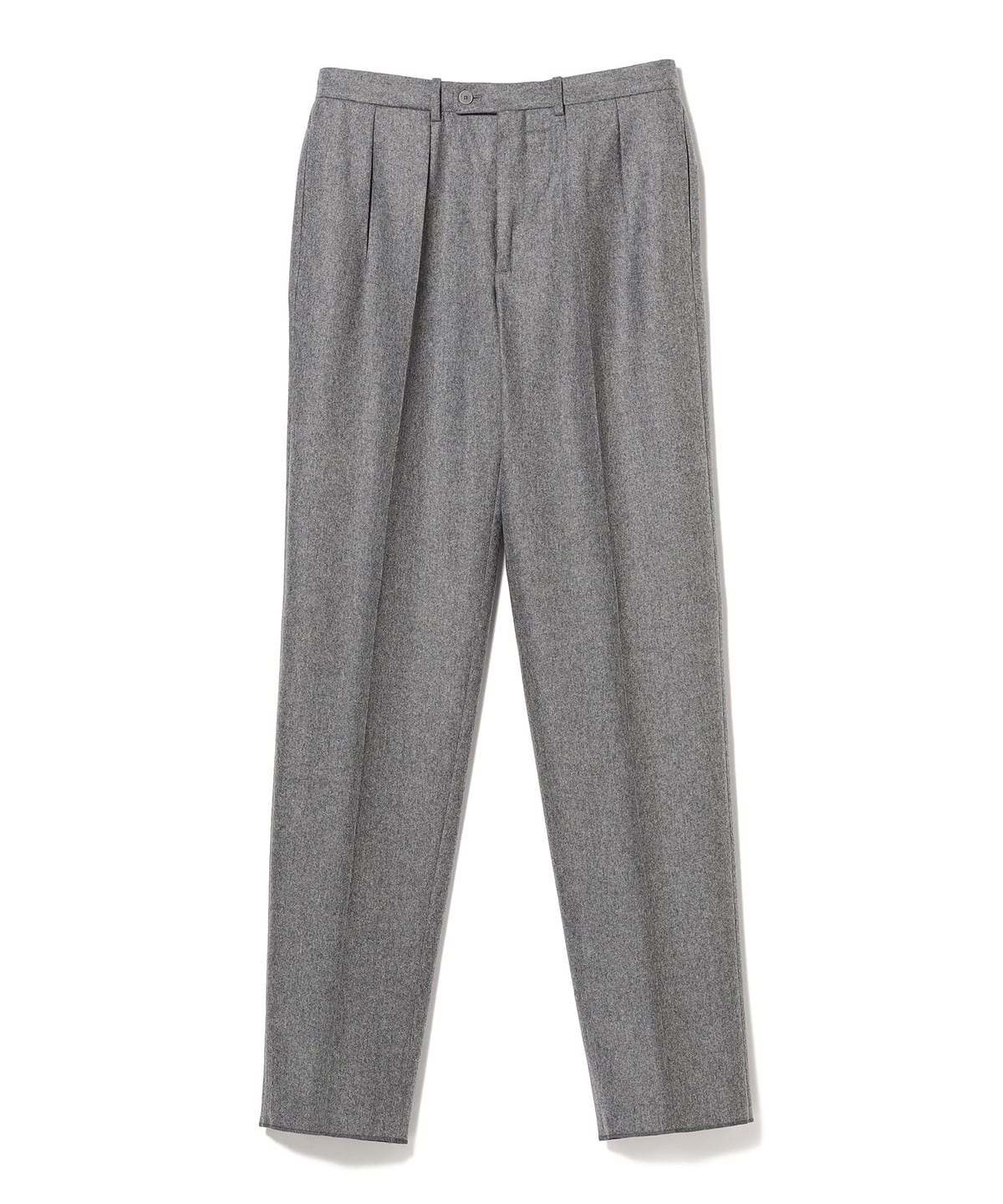 BEAMS F BEAMS BERNARD ZINS / Flannel 2-pleat wide slacks ...