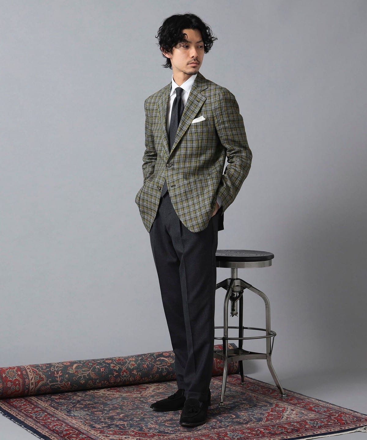 BEAMS F(ビームスF)CANONICO トロピカルウール 1プリーツ BEAMS F(ビームスF)CANONICO トロピカルウール 1プリーツ