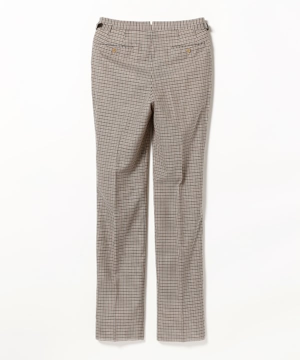 BEAMSFガンクラブチェック2アウトプリーツスラックス BEAMS F（ビームスF）ORTELO / ウール ガンクラブチェック 2