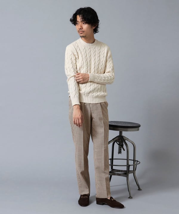 BEAMS F（ビームスF）CAMPORE ウール ガンクラブチェック 2