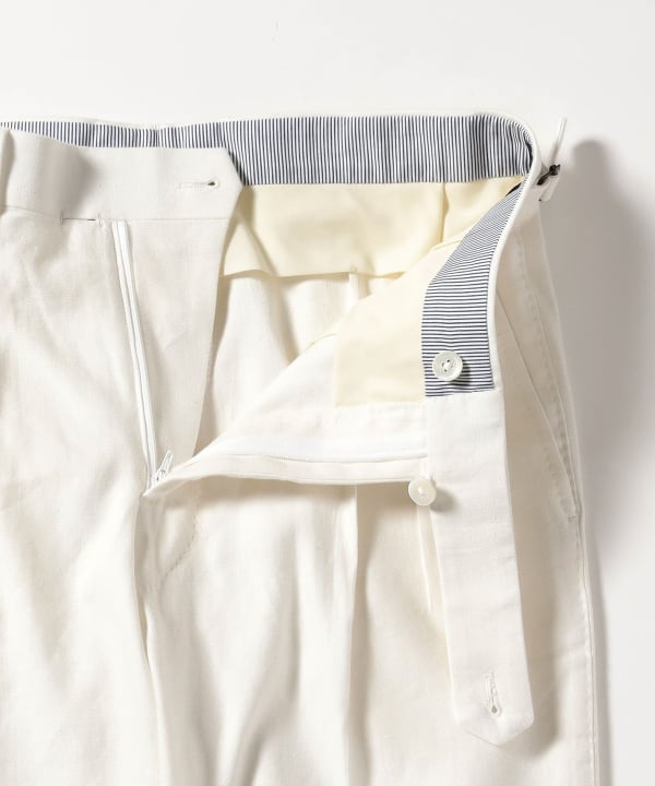 古着 CLAIBORNE ツータック リネンパンツ スラックス メンズw36