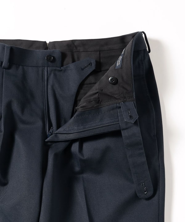 BEAMS F（ビームスF）1プリーツ コットンツイル スラックス