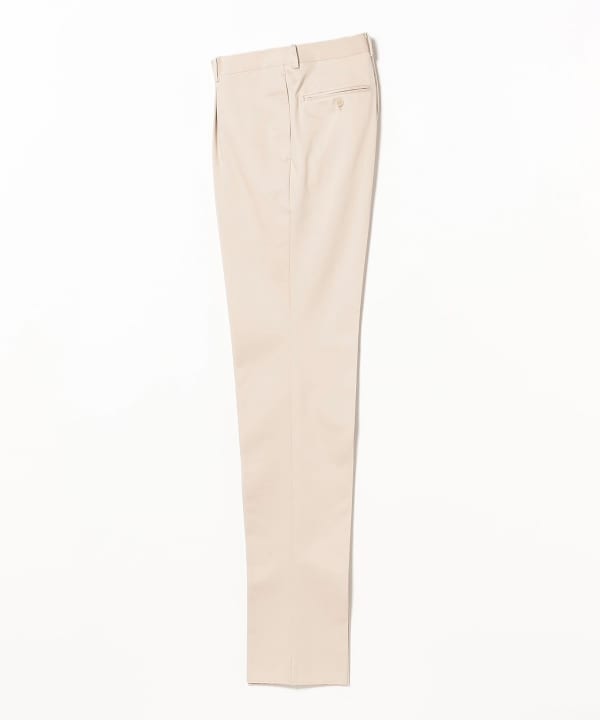 BEAMS F（ビームスF）1プリーツ コットンツイル スラックス