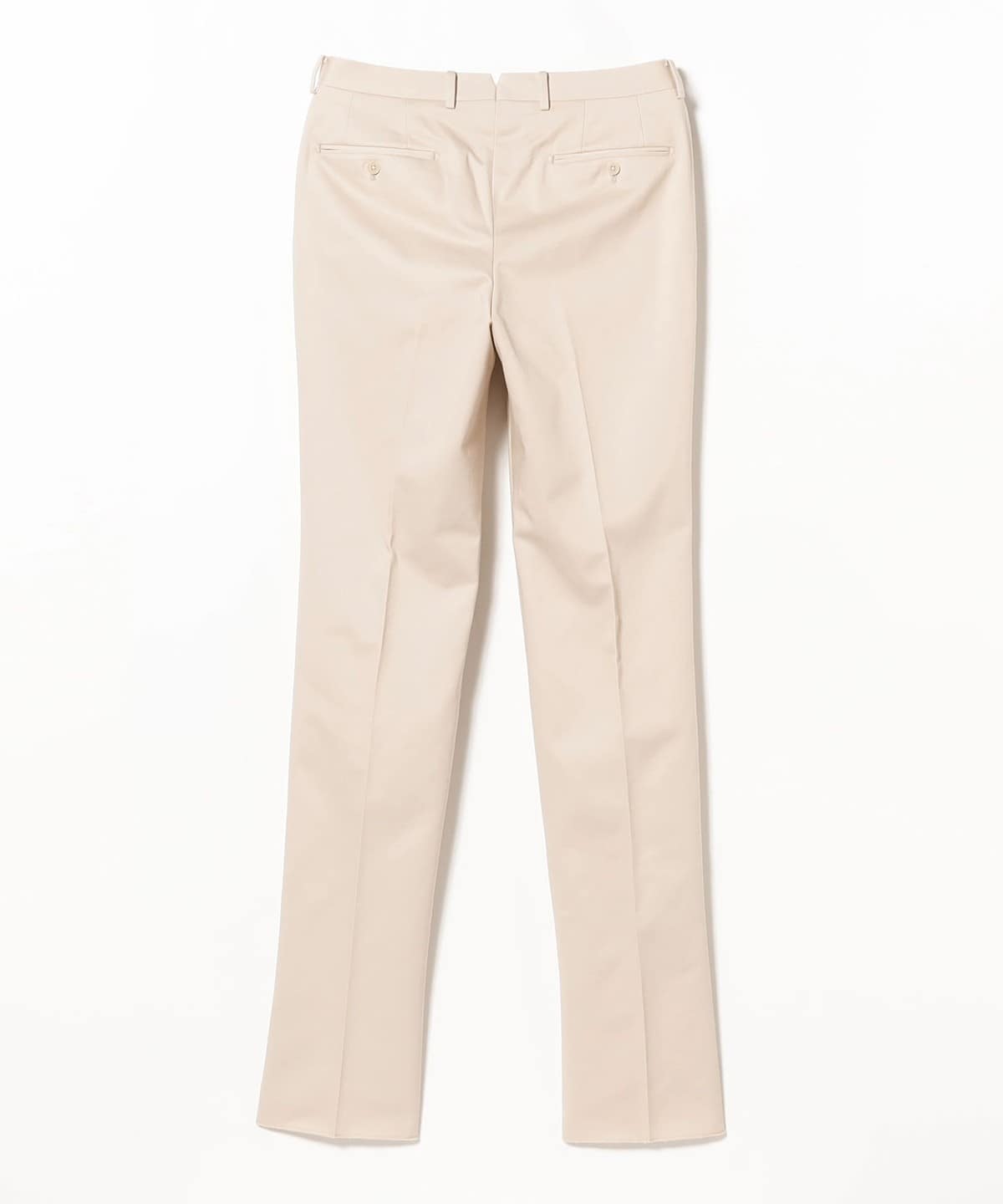 BEAMS F 1プリーツ　コットンツイル　スラックス　ベージュ　52 BEAMS F（ビームスF）1プリーツ コットンツイル スラックス（パンツ