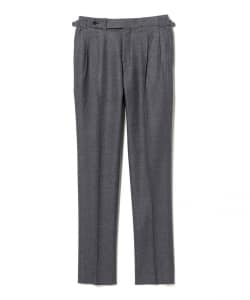 【別注】IGARASHI TROUSERS / ウール フランネル 2プリーツ サイドアジャスター スラックス