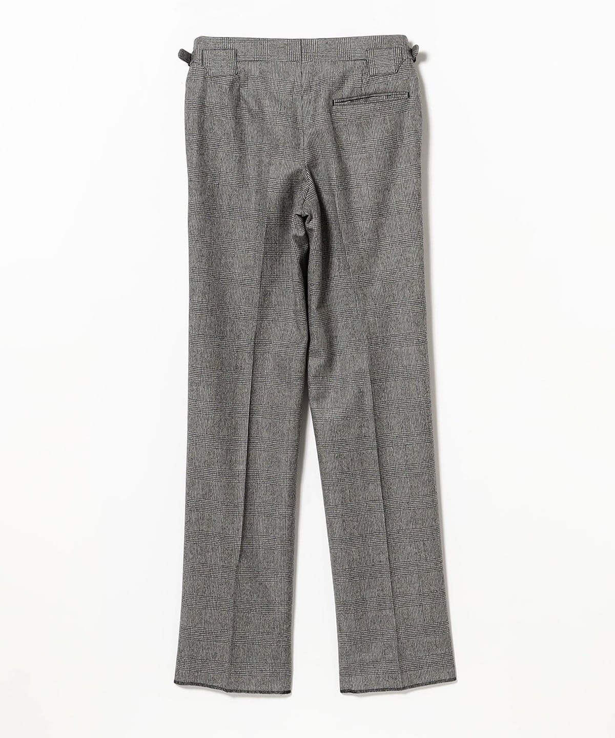 BEAMS F（ビームスF）【別注】IGARASHI TROUSERS / グレンチェック 2プリーツ サイドアジャスター ワイドスラックス（パンツ  スラックス）通販｜BEAMS