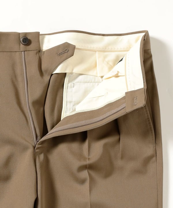 BEAMS F EMINENTO Osaku ワイドスラックス ベージュ BEAMS F（ビームスF）EMINENTO by H .Osaku / コットン