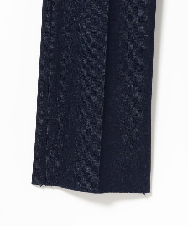 BEAMS F（ビームスF）ORTELO / シューカット 1プリーツ デニム