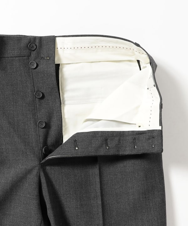 BERNARD ZINS ウールフレスコ サイドアジャスター パンツ スラックス B.R.ONLINE - Style Web Magazine & Online Shop | ビー・アール