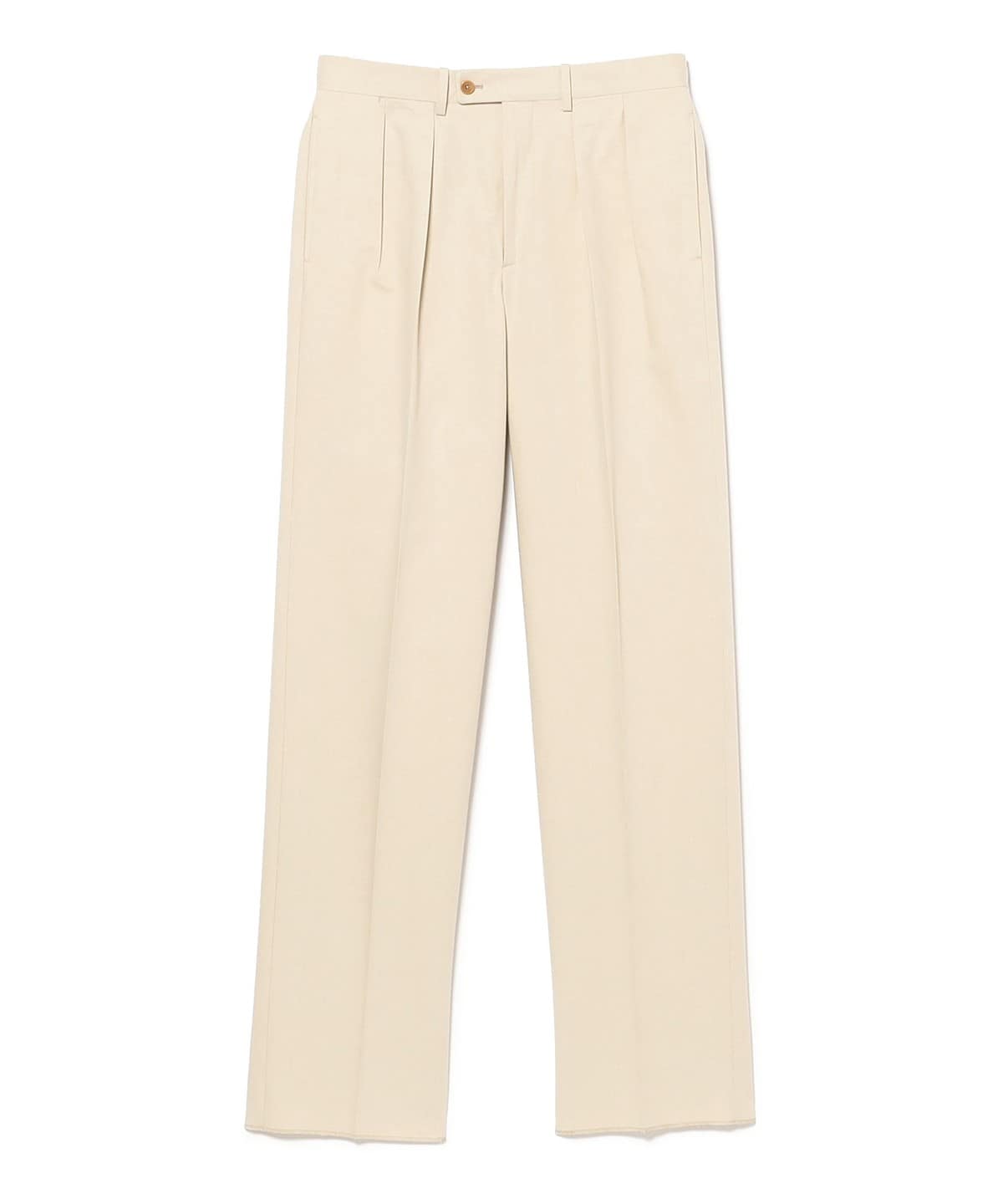 BERNARD ZINS ベルナール ザンス / BAC コットンポリエステル ギャバジン 2プリーツ ワイドスラックス パンツ MEN BEIGE/012 42 BERNARD ZINS ベルナール ザンス / BAC コットンポリエステル ギャバジン 2プリーツ ワイドスラックス パンツ MEN BEIGE/012 42